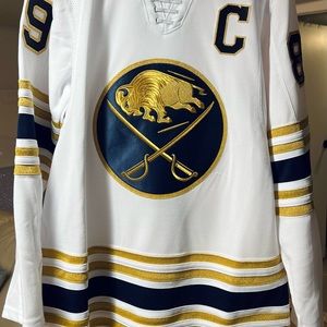 Buffalo Sabers 50th anniversary Adidas authentic jersey. Pro stitched, Mogilny